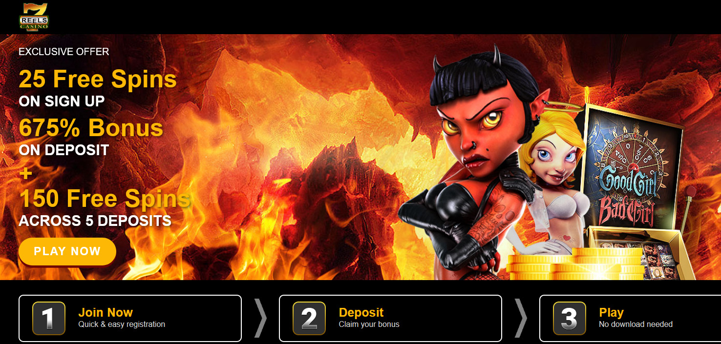 25 Free Spins ON SIGN UP 675% Bonus ON DEPOSIT + 150 Free Spins ACROSS 5 DEPOSITS